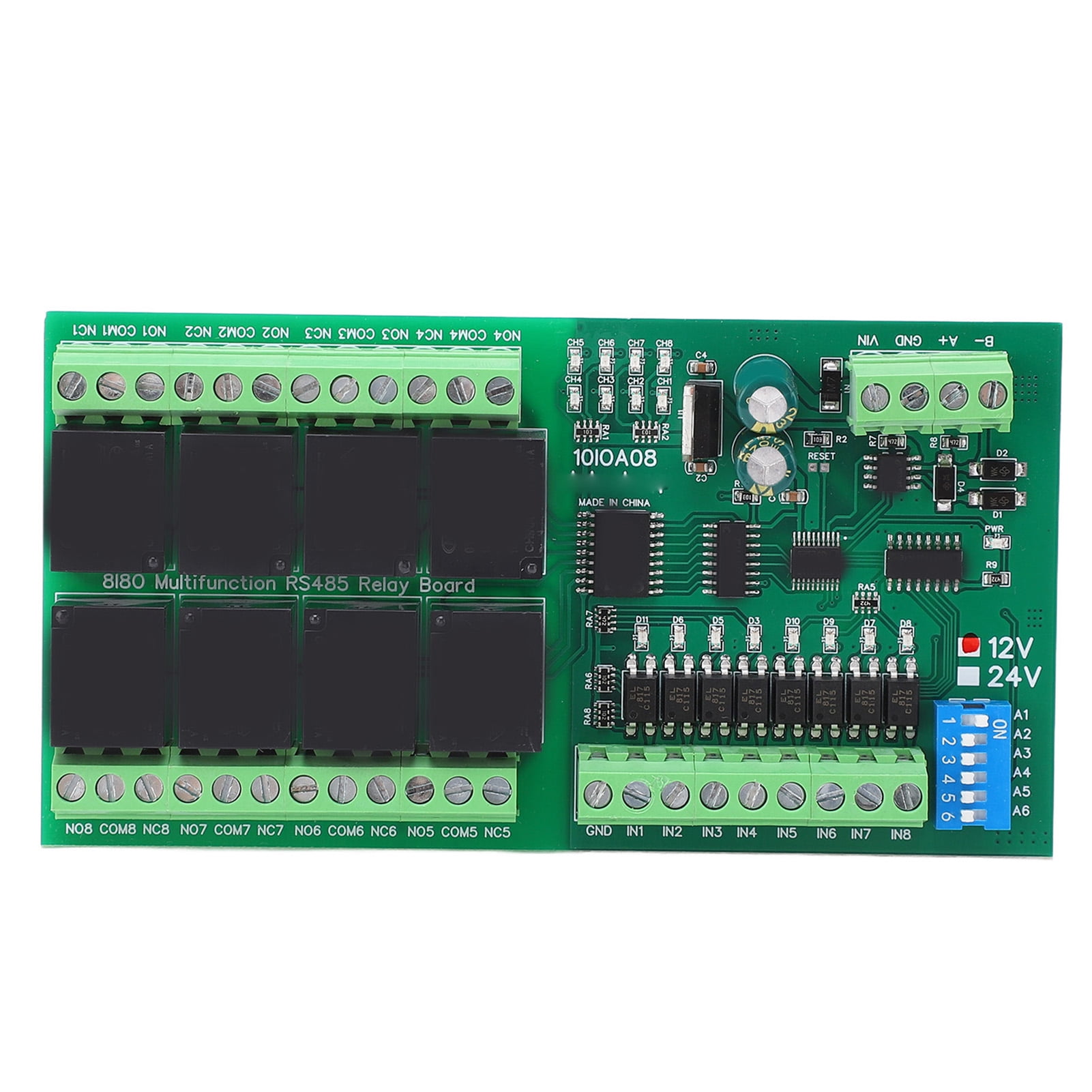 Relay Module, 8 Channel Safe Protection Easy Setting Relays Board For