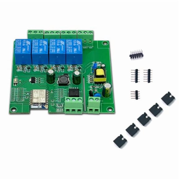 Relay Module ESP-07 4 Way WIFI Module Power Supply ESP8266 Development Board Secondary Development Module