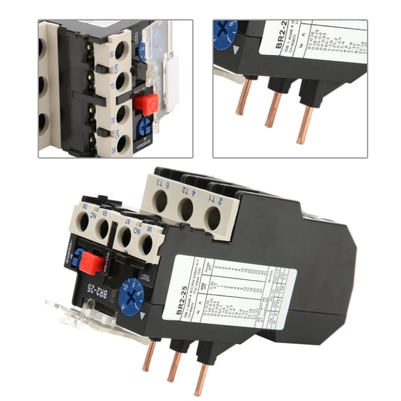 Relay, Rated Current With Phase Break Protection 7A-10A BR2-25 Thermal Overload for Home Use