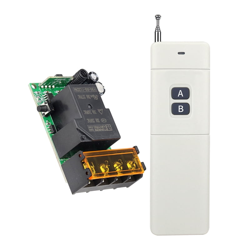 Relay Receiver DIY for Factory Farm Office Ventilation Pump LED Light 433MHz Wireless RF Remote Control Switch AC 110V 240V 30A