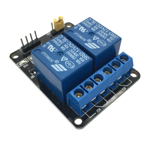 Relay Switch Module, 2 Way 2CH Relay Module 5V with Optocoupler Protection MCU Relay Expansion Board