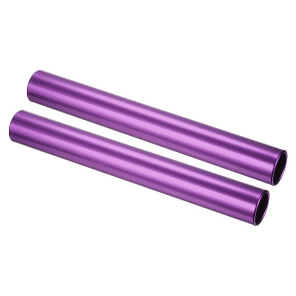 Uxcell Relay Track Baton Aluminum Alloy Tube Race Athletics Stick, Purple 2 Pack
