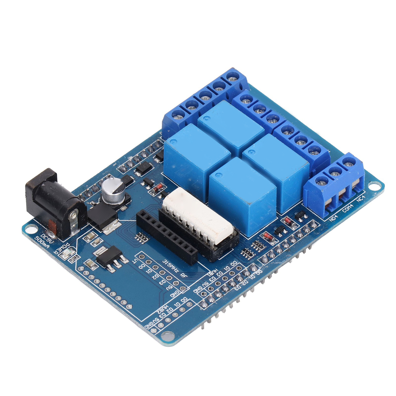 Relays Expansion Board, Relay Module 5V Output Independent External Power Supply For Industry