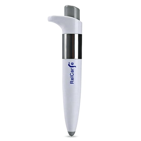 RelCare - Shock Reliever Pain Pen - Handy Self-Massage Pocket Device Rechargeable - Grey