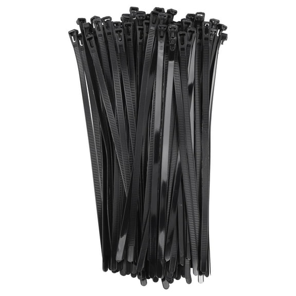 Releasable Zip Ties 12Inch Heavy Duty Zip Tie Thick Black 100Lb Tensile Strength Nylon Cable Wire Ties 100Pcs