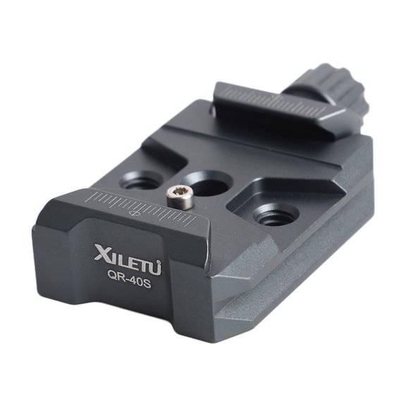 Release  QR-40S Aluminum Alloy Quick Release QR Plate Clamp With Arca QR Plate Slot 3/8-inch & 1/4-inch Screw Hole Compatible With  RS2/RSC2/RS3 QR Plate