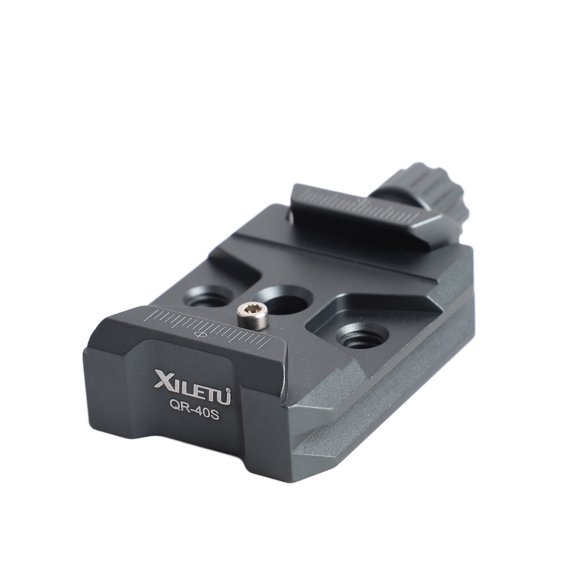 Release QR-40S Aluminum Alloy Quick Release QR Plate Clamp With Arca QR Plate Slot 3/8-inch & 1/4-inch Screw Hole Compatible With RS2/RSC2/RS3 QR Plate