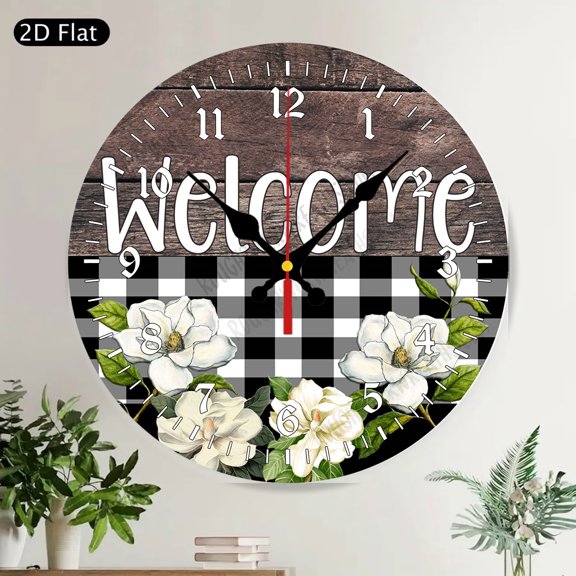 Release The Kraken Octopus Vintage Map Round Wall Clock Silent Nautical Home Decor