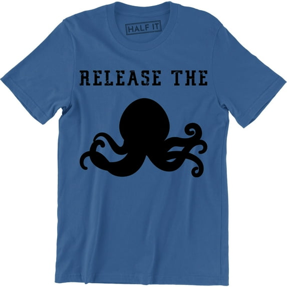 Release The Octopus Titan Giant Monster Squid Boat Men's T-Shirt