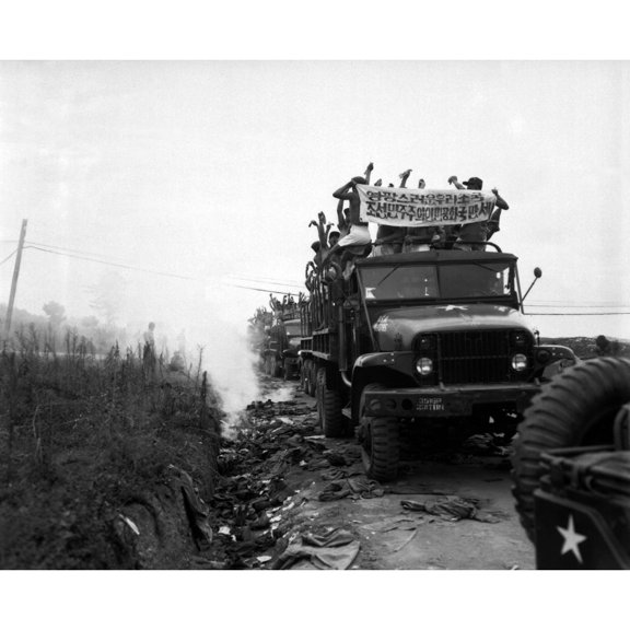 Released Communist Pows In Trucks Ripped Off Their 'Foreign' Clothing And Threw It Away. The Garments History