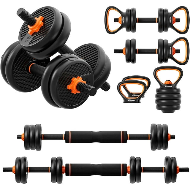 Relefree 33/55/77 lbs Adjustable Dumbbell Set, Free Weights Dumbbells ...