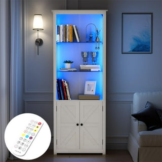 Bookcase with glass doors walmart deals