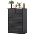 thumbnail image 1 of Relefree Modern 6 Drawer Dresser, Tall Storage Cabinet Chest of Drawers for Bedroom Living Room Hallway, Black, 1 of 6
