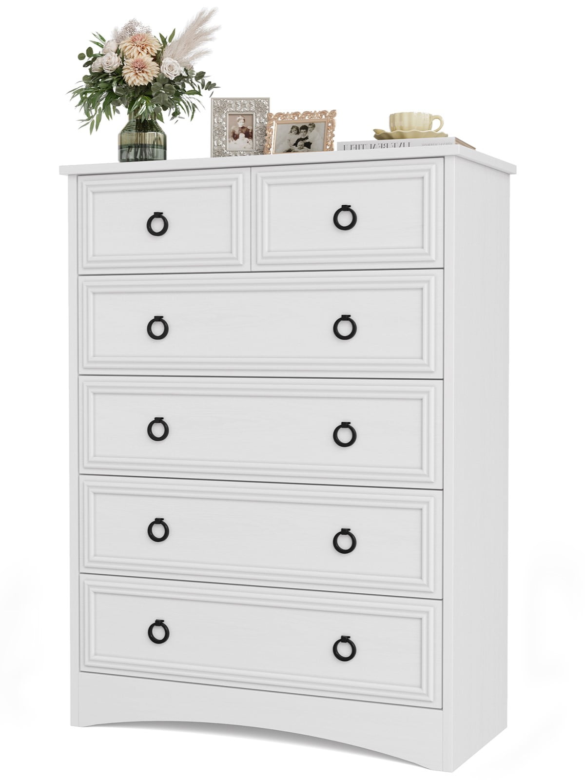 Drawer フーデットダウンジレ Relefree Modern 6-Drawer Dresser, Storage Cabinet for Bedroom