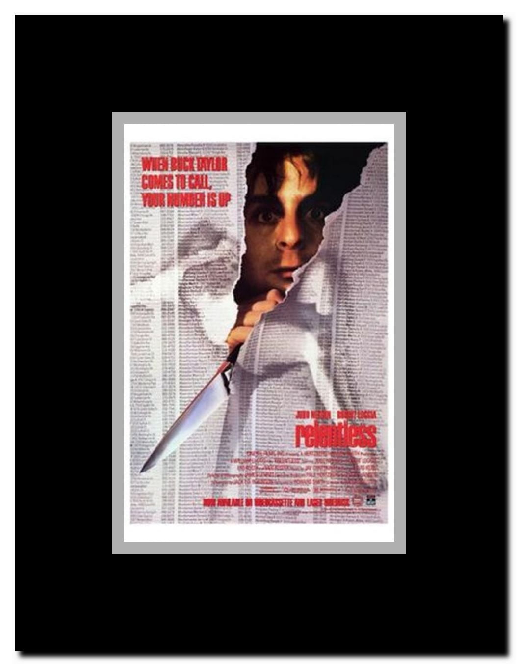 Relentless Framed Movie Poster