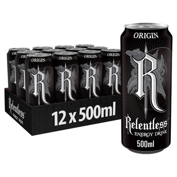 Relentless Origin Energy Drink 500ml (pack of 12)