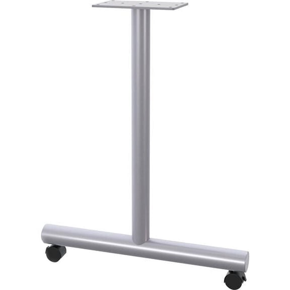 Relevance Tabletop Wheeled T-Leg Base, Gray - Set of 2