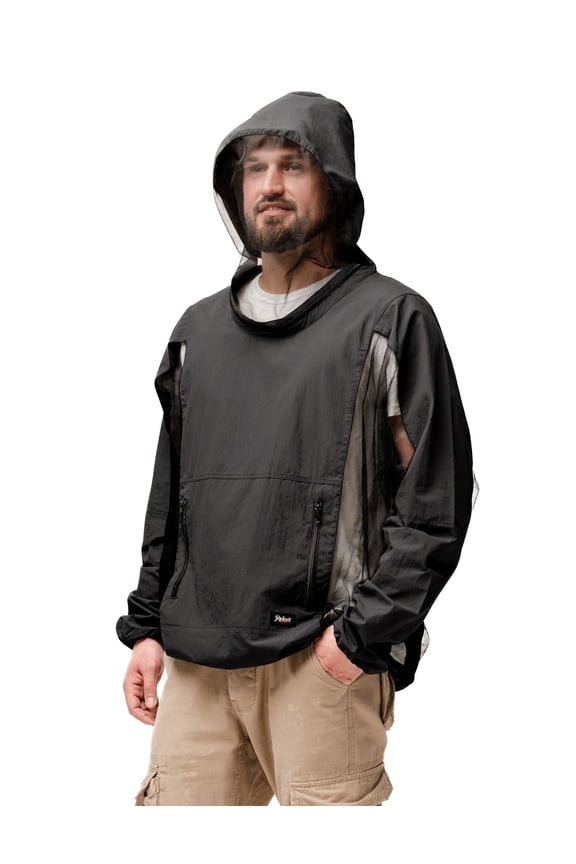 Mosquito Jacket for Men & Women, Breathable Bug Jacket with Mesh Hood and Pockets