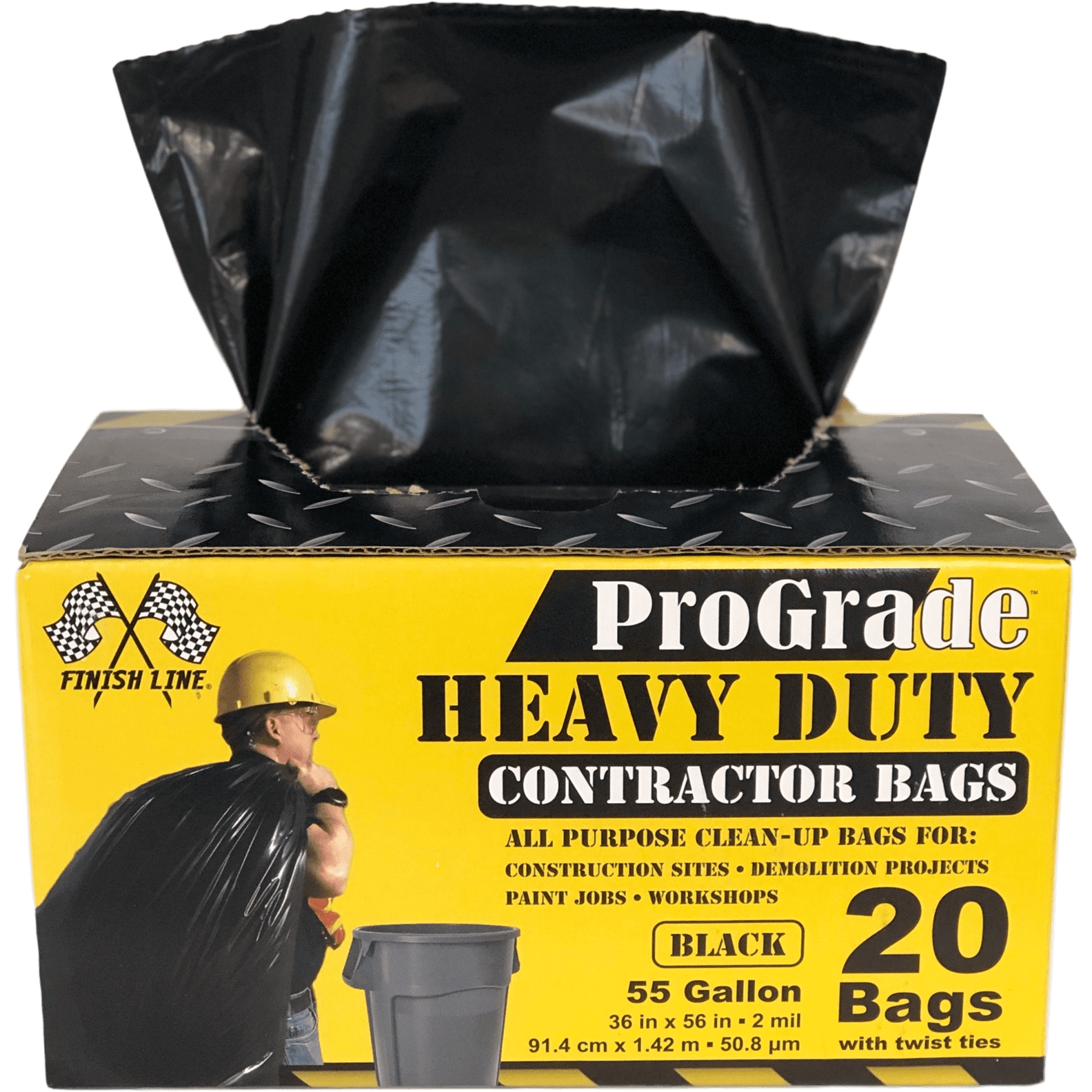 55-60 Gallon Trash Bags Heavy Duty 3 Mil, Contractor Bags 3 Mil. 55-60  Gallon Heavy Duty X-Large Black Trash Bags 3 Mil 50 Gallon, 55 Gallon, 60