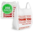 thumbnail image 1 of Reli. Thank You Plastic Bags (350 Count) (11.5" x 6.5" x 21") (White) - Grocery, Shopping Bag, Restaurants, Convenience Store C33, 1 of 3