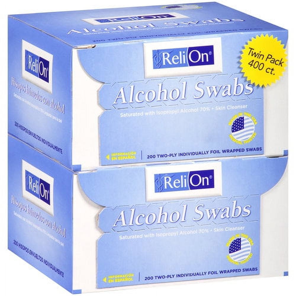 ReliOn Alcohol Swabs, 400 Count