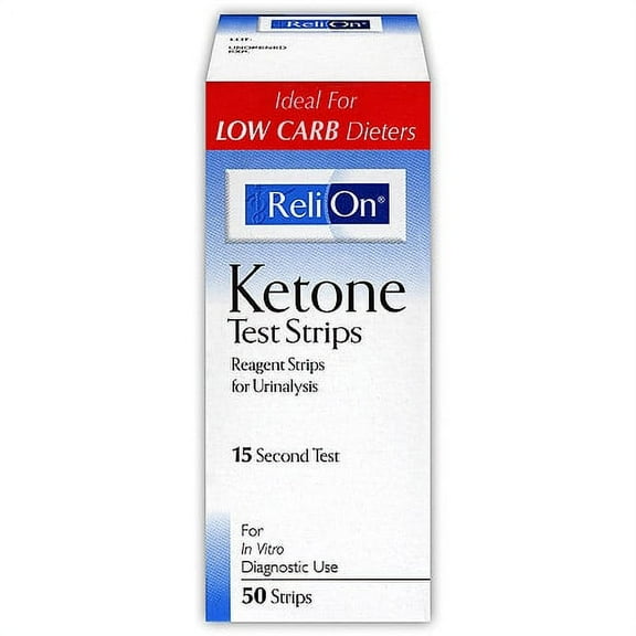 ReliOn Ketone Test Strip - 50 count