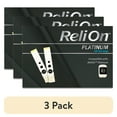 (3 pack) ReliOn Platinum Blood Glucose Test Strips, 100 Count