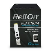 ReliOn Platinum Blood Glucose Test Strips, 50 Count