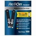 thumbnail image 1 of ReliOn Premier Blood Glucose Test Strips, 100 Count – Diabetes Blood Sugar Test Strips, No Coding, for ReliOn Premier Meters, 1 of 7