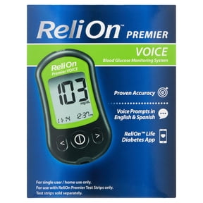 Relion Innolet ReliOn Platinum Blood Glucose Meter Kit – Diabetes Blood Sugar ...