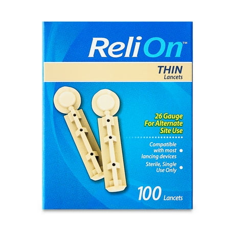 product image of ReliOn Thin Blood Lancets, 100 Count