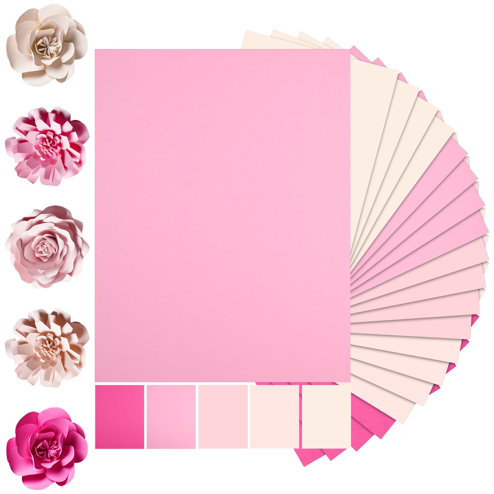 ReliThick 100 Sheets 8.5 AIF4 x 11 In Assorted Card Stock Paper 5 Earth