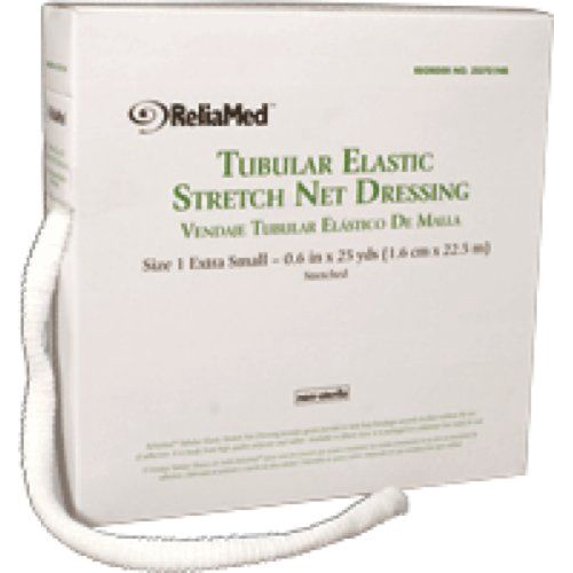 ReliaMed Tubular Elastic Stretch Net Dressings - Chest, Back, Perineum and Axilla - Size 10, X-Large (25" - 42" x 25 yds stretched, 3.1" flat)