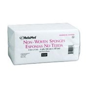 ReliaMed Gauze Sponge - Nonsterile, Nonwoven, 4 Ply, 4" x 4"