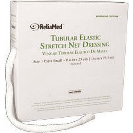 ReliaMed Non-Sterile Latex Tubular Elastic Stretch Net Dressing Medium 24'' - 33'' x 25 yds, 1 Count