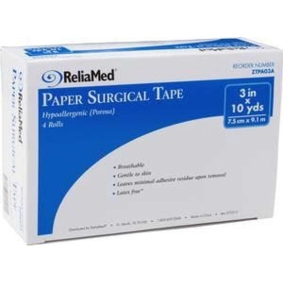 ReliaMed PA03 Paper Surgical Tape, 1 Count