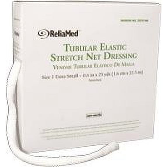 ReliaMed Tubular Elastic Stretch Net Dressings - Precut Dressing - Size C (10 yds, 2.0" flat)