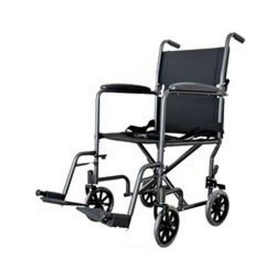 ReliaMed ZCH9105H 19 in. Transport Chair with Swing Away Foot Rest, Steel