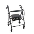 thumbnail image 1 of ReliaMed ZCHMT25BLK Rollator, Soft Seat - Black, 1 of 1