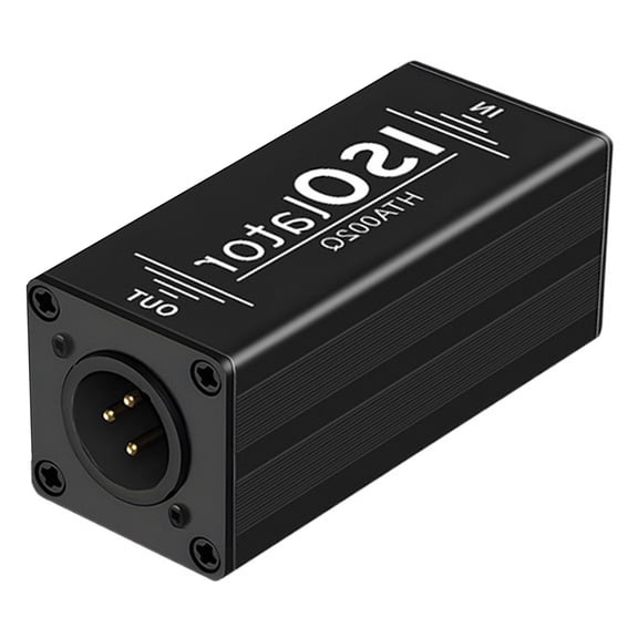 Reliability Music Noise Reduce XLR/6.35mm Ground Looping Isolator For Professional Recording Environment Live Performances