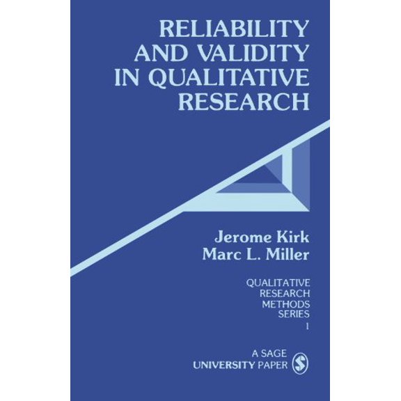 Pre-Owned Reliability and Validity in Qualitative Research (Qualitative Research Methods), 9780803924703, 0803924704, Paperback,