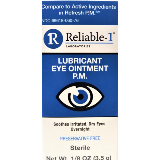 Reliable1 Laboratories Lubricant Eye Ointment PM 1/8 Oz (3.5g
