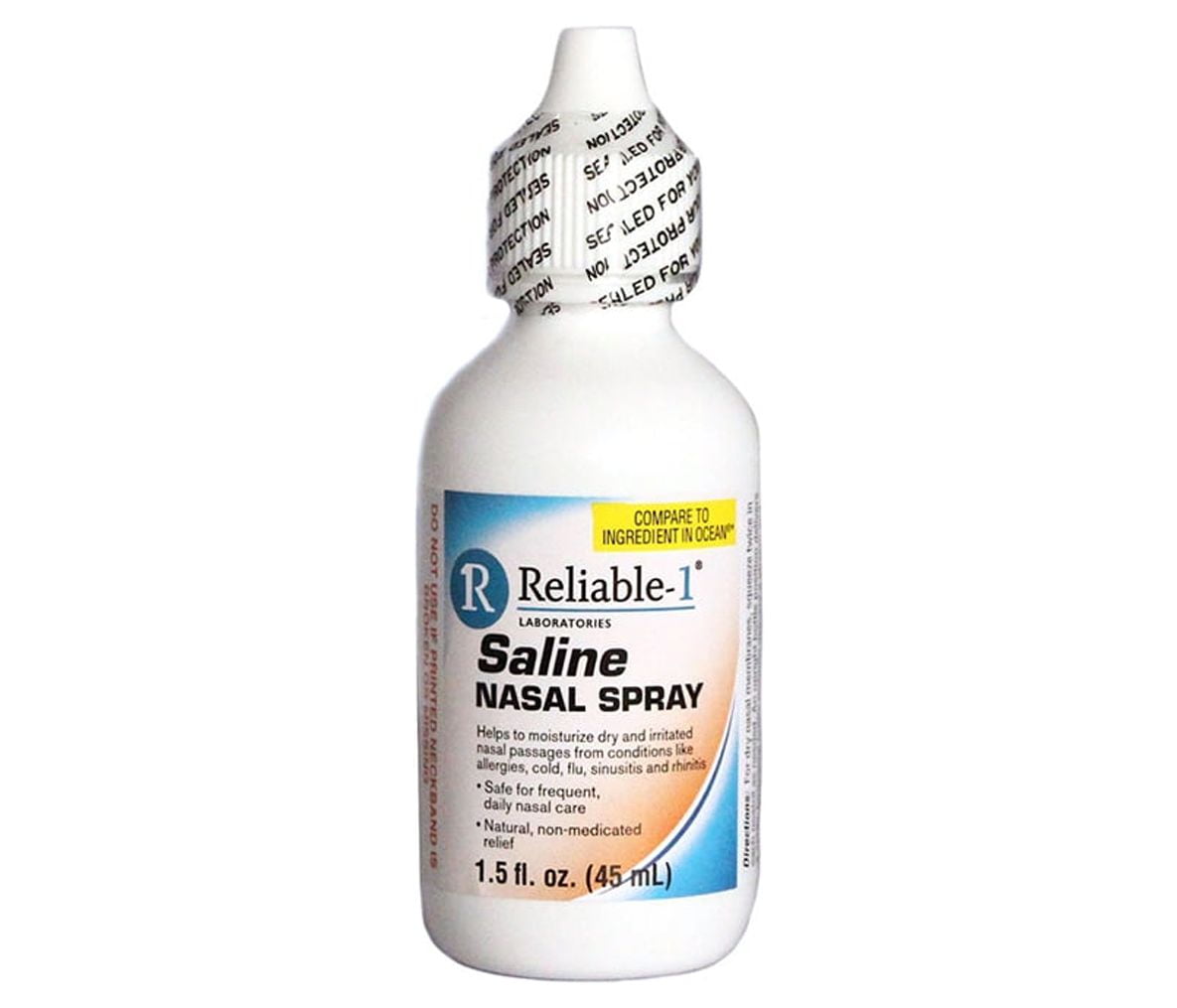 1 LABORATORIES Spray nasal salino de 1.5 onzas líquidas (paquete de 3)  ayuda a hidratar los pasajes nasales secos e irritados causados por comprar
