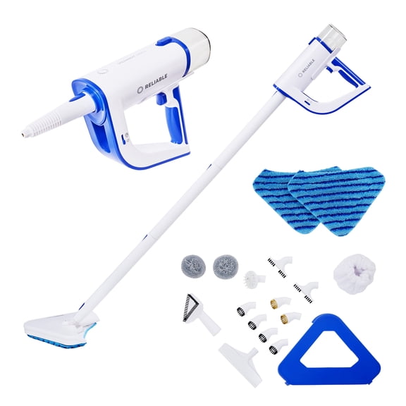 Reliable 2-in-1 Steamboy Mop and Handheld Steamer, 22 attachments, 20 Cord