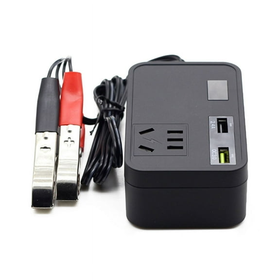 Reliable 3 in 1 Car Charger with 600W Power Inverter Convert DC 12V to AC 110V 220V with DualUSB Support QC3.0 Plug