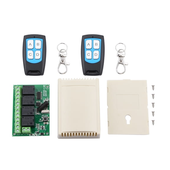 Reliable 4-Channel Remote Control Kit Versatile Control Solution for Various Applications Switch Accessory TAPDRA Accessories Part