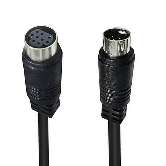 Reliable 9Pin Mini DIN Male to Female S Video Cable for Video Transmission in TV Monitoring Projector 19.69in/70.87in