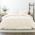 thumbnail image 1 of Reliable Bedding 100% Cotton Comforter,Ultra Soft All Seasons Quilted,600 Threat Count,Down Alternative Cotton Bedding Set ( Ivory, Full/Queen), 1 of 1