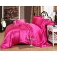 thumbnail image 1 of Reliable Bedding 100% Silk Satin Comforter, Silky Soft Quilt Luxury Hotel Quality Bedding Comforter Hot Pink, Box Stitched, 300 GSM, Lightweight & Cozy Bedding For Better Sleep (Full/Queen, 90x90), 1 of 6