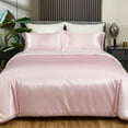 thumbnail image 1 of Reliable Bedding 100% Silk Satin Comforter,Silky Soft Quilt Luxury Hotel Quality Bedding Comforter Rose Pink,Box Stitched,300 GSM,Lightweight & Cozy Bedding For Better Sleep (King/Cal King, 92x102), 1 of 6